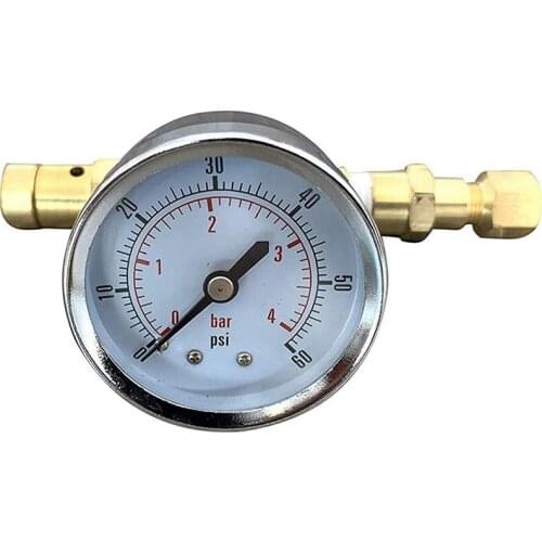 Ball Lock Adjustable Pressure Valve with Gauge 0-60 Psi, Home Brew Kegging Equipment for Brewing Beer Corny Keg