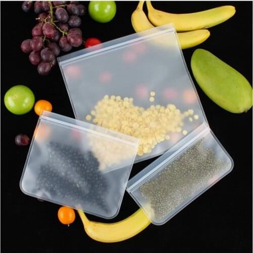 Silicone Food Storage Containers Reusable Stand Up Zip Shut Bag Cup Fresh Bag Food Storage Bag Fresh Wrap