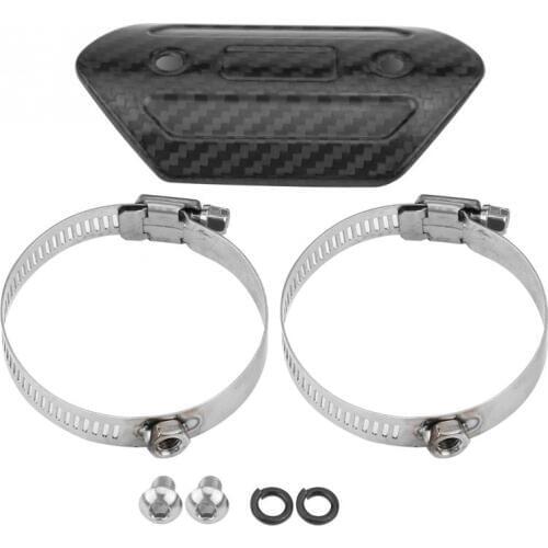 Motorcycle Exhaust Middle Pipe Heat Shield Link Tube Protector Cover Heel GuardHeat Shield Cover Stainless Steel Anti-Scalding