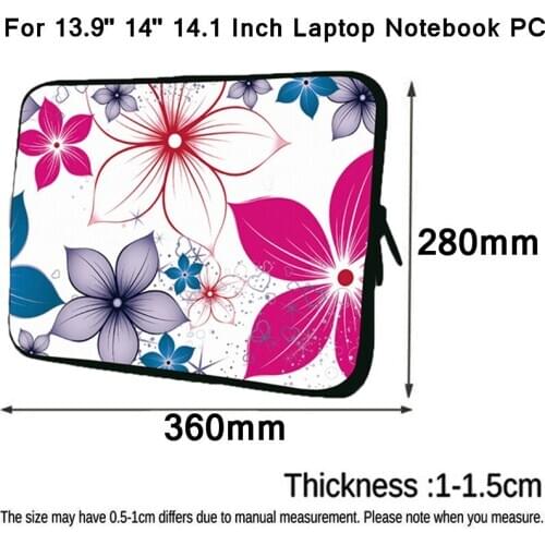 Carrying Sleeve Bag For HP Acer Lenovo Asus Dell HUAWEI Matebook D 14 Laptop Chromebook 14.1/ 13.9 / 14 Inch Notebook Case Cover