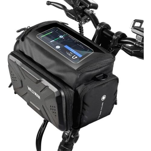 Bicycle Bag Electric Scooter Front Bag 4L Large Capacity Waterproof Bike Handlebar Bag With Touch Screen For Cycling Accessories