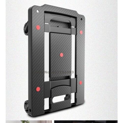 Grocery Shopping Trolley Household Folding Trolley To Pull Goods Small Flatbed Portable Luggage Cart Handling Trolley