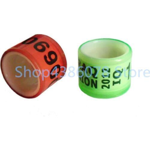Good quality free shipping custom printing pigeon leg band rings all plastic logo fly flag US country foot rings