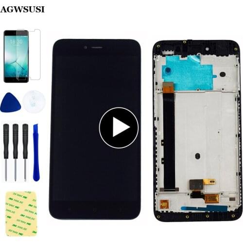 For Xiaomi Redmi Note 5A LCD Display For Redmi Note 5A Prime LCD Touch Screen Digitizer Sensor Panel Monitor Assembly Frame