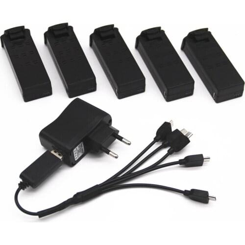 5pcs Battery For Yh-19hw Drone Battery Rc Drones Spare Part With Lipo Battery 3.7v 800mah Accessory Quadcopter Kit