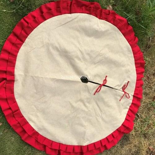 50pcs Christmas Tree Cover Decor Christmas Tree Skirt Cover Base Decoration 1.2 Diameter Free Shipping