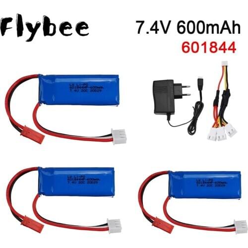 7.4v 600mAh Lipo Battery for WLtoys K969 K979 K989 K999 P929 P939 RC Car Parts 2s 7.4V 600mAh Battery for WLtoys K969 Accessory