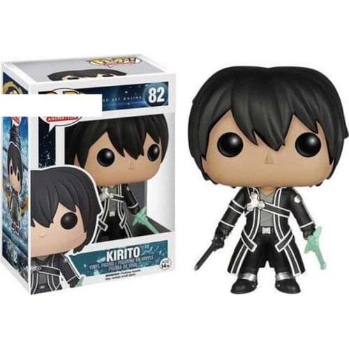 10CM Anime Sword Art Online Kirigaya Kazuto Kawaii Action Figure Model Toys For Children Birthday Gift Movie Fans Collection