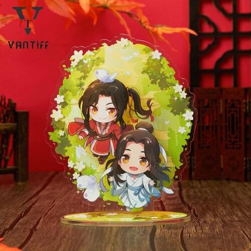 Anime Tian Guan Ci Fu Xie Lian Hua Cheng Cute Cute Stand Figure Cosplay Cartoon Acrylic Model Plate Desk Decor Xmas Gifts