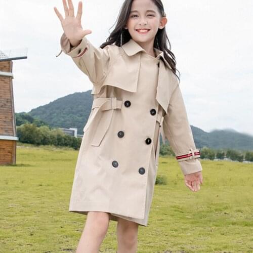 Girls Babys Kids Windbreaker Coat Jacket Outwear 2021 Stylish Spring Autumn Overcoat Top Cardigan Party Outdoor Childrens Clot