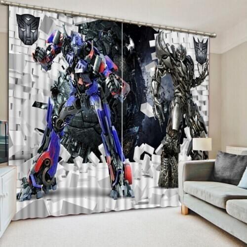 Childrens style cartoon 3D Window Curtains For Bedding room Fashion 3d curtains Home Decoration