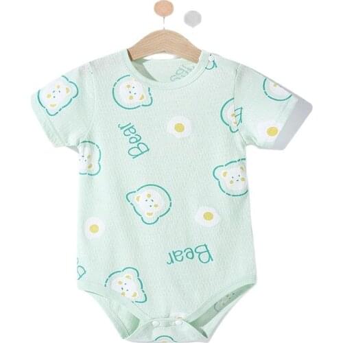 Kids Rompers Newborn Baby Boys Girls Jumpsuits 2021 Summer Clothes Infant Clothing Top Quality Short Sleeved 100% Pure Cotton