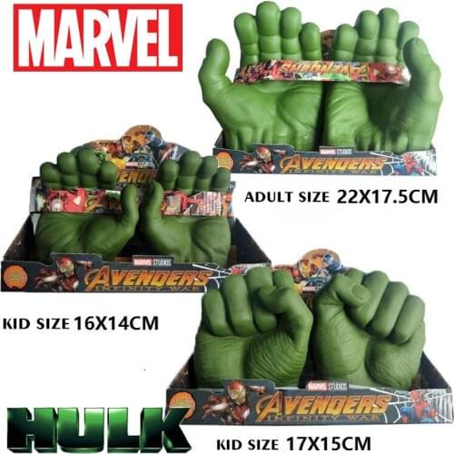 Disney Marvel Avengers Hulk Gloves Figures Fisting Toys Hulk Action Figure Cosplay Marvel Legends Model Toy Gift Children Kid