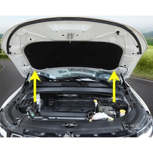 For Jeep Compass 2nd Gen 2017 2018 2019 Hood Cover Hydraulic Rod Strut Rod Telescopic Rod Engine Hood lift Support Accessories