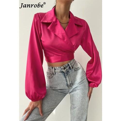 Женские рубашки Janrobe China At AliExpress