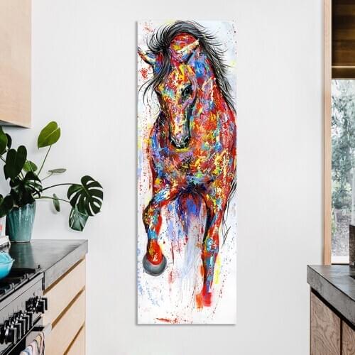 Canvas Painting Big Size Art Posters Horse Picture Wall Art Poster Prints Animal Painting Home Decor No Frame