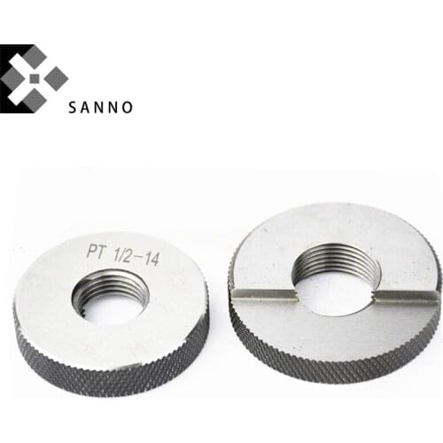High precision pipe thread ring gage tools PT1/8, PT3/8, PT1/2，PT1 1/2-11 measuring taper ring gauges Go-No-Go gage