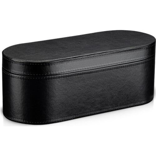 Leather box Jewelry Box Portable Storage Organizer Earring Holder Zipper Women Jewelry Display Travel Case