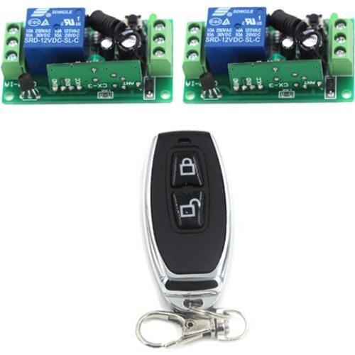 Mini Remote Control Switch DC 9V 12V Micro Mos No Sound Input Output Power Wireless Switch