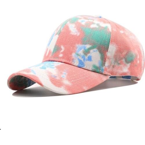 Fashion Summer Unisex Baseball Cap for Men Women Tie-dyed Sun Hat Cotton Snapback Hip Hop Hat Adjustable Outdoor Golf Dad Hats