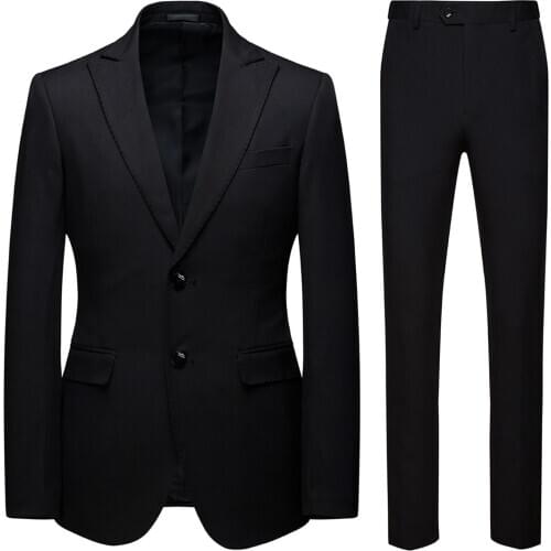Men Business Suit matching outfits Casual Suit Boys Plus Size Black Men Suits Blazer and Pants Party Wear 5xl 6xl two Piece Set