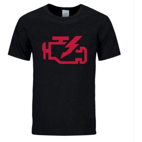 New 2019 Fashion CHECK ENGINE LIGHT Mechanic Auto Repair Funny T Shirts Men Cotton Short Sleeve More Size T-shirt