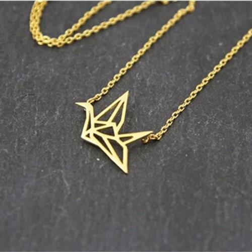 Lucky Bird Necklaces Womens Fashion Simple Jewelry Stainless Steel Long Chain Statement Necklace Collares Mujer Mother Gift Bff