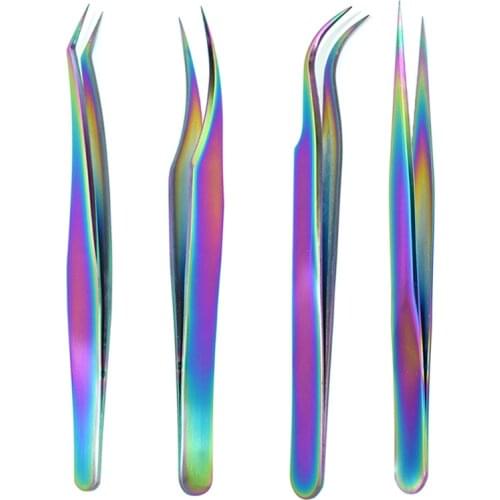 Eyelash Extension Tweezer Stainless Steel Lash Tweezer Precision Tweezer for Eyelash Extensions Tweezers Application