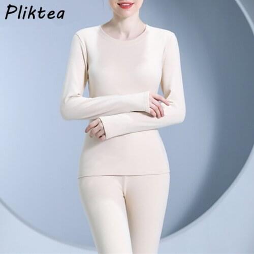 Turtleneck Womens Thermal Underwear Thick Long Johns Warm Winter Clothes Set Female Thermal Blouse Ladies Second Skin Clothing