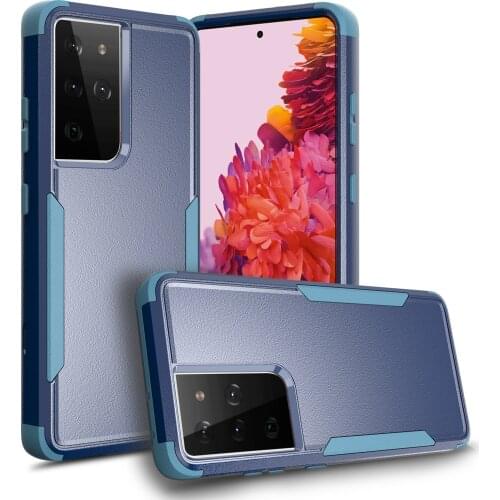 3 in 1 360 Full Heavy Duty Armor Case For Samsung Galaxy S21 Ultra S21 Plus Case Shockproof Silicone PC Hard Anti-Knock Cover