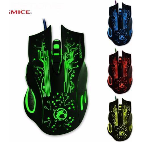 X9 3200DPI E-Sports Wired Gaming Mouse LED Optical 6D Mute USB For PC Computer Laptop