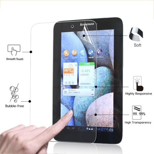 High clear Glossy coverFor Lenovo IdeaTab A2107 7.0" tablet pc Anti-Scratches HD LCD Screen Protector Film with cleaning cloth