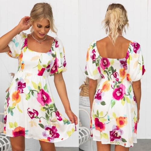 Цветочные летние платья PSQXMY China At AliExpress