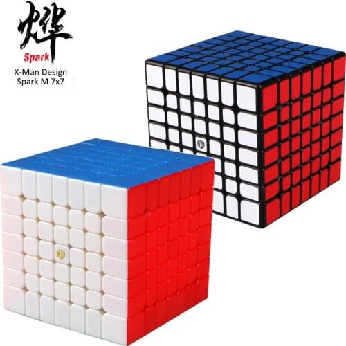 QiYi Magnetic 7x7x7 Speed MoFangGe Spark 7x7 M for competition Stickers sticker Magic Cube Magico Puzzle baby kids toys