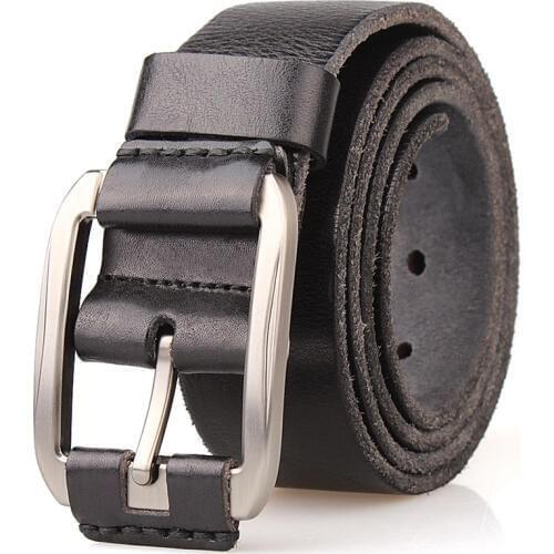 Casual designer belt men high quality luxury 100% cowhide genuine leather vintage wide masculine soft belt extra size130 140 150