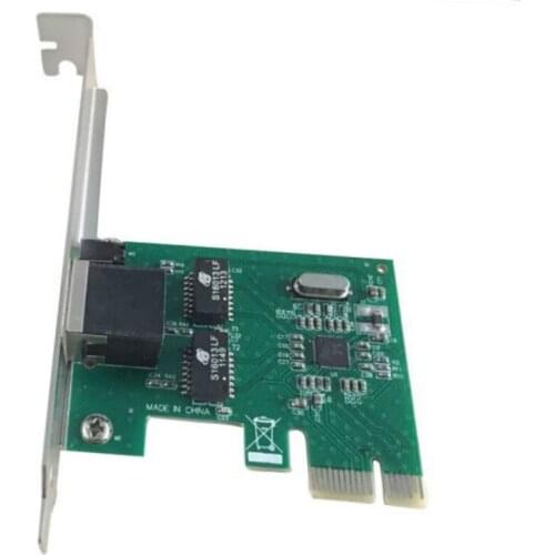 Gigabit Ethernet PCI Express PCI-E network card 100/10/1000Mbps RJ-45 LAN connection port Driver-free Universal desktop