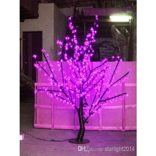 LED Cherry Blossom Tree Light 480pcs LED Bulbs 1.5m Height 110/220VAC Seven Colors for Option Rainproof Outdoor Usage