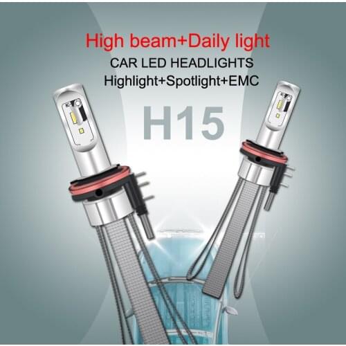 2pcs High Power 8C H15 LED Light Canbus 80W 8000LM H4 LED Bulb H7 LED Headlight H1 H11 H8 H15 9012 HB3 HB4 HB5 LED Head Lamp Kit
