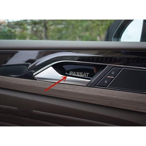 Inner door bowl Inner door bowl frame anti-scratch protection decoration car accessories For Volkswagen Passat 2016-2018