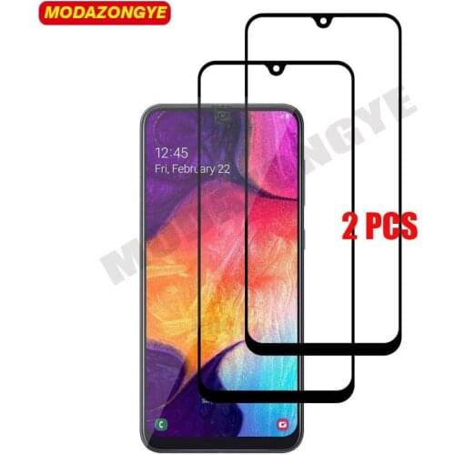 2pcs Tempered Glass For Samsung Galaxy A10 Glass Screen Protector For Samsung A10 A20 A40 A50 Glass Protective Film Full Cover