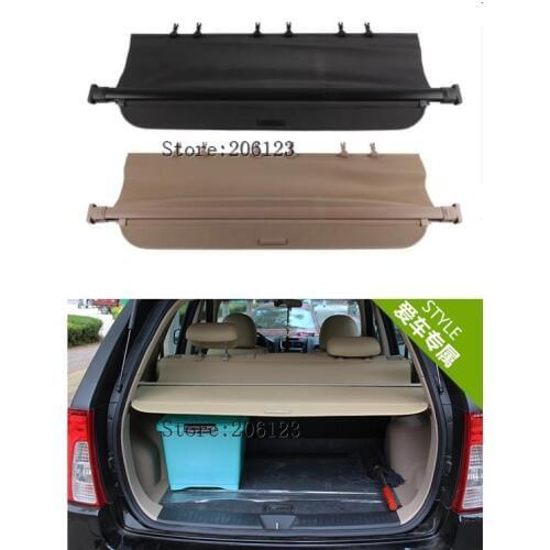 For KIA sportage 2005-2013 Rear Trunk Security Shield Cargo Cover High Qualit Auto Accessories Black Beige