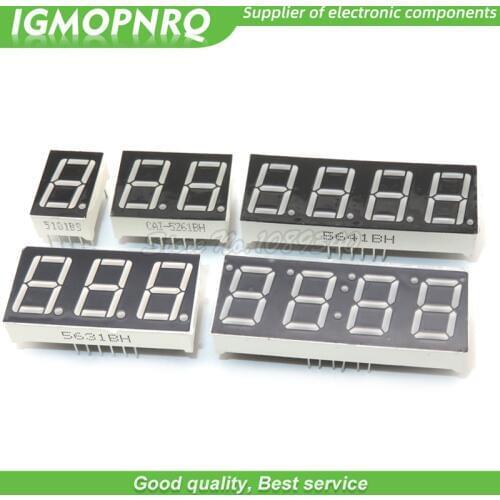 5pcs 0.56 inch Digital tube 1 Bit/2 Bit/3 Bit/4 Bit/4 Bit time Red LED display Common Cathode / Anode Digital 0.56 inch led