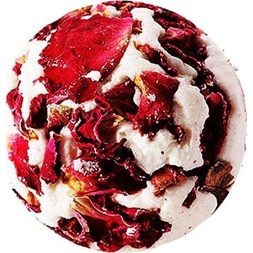 1 pc Bath Ball English Rose Fragrance Natural Bubble Deep Sea Essential Oil Bath Bombs Bath Salt for Skin Care Household Women