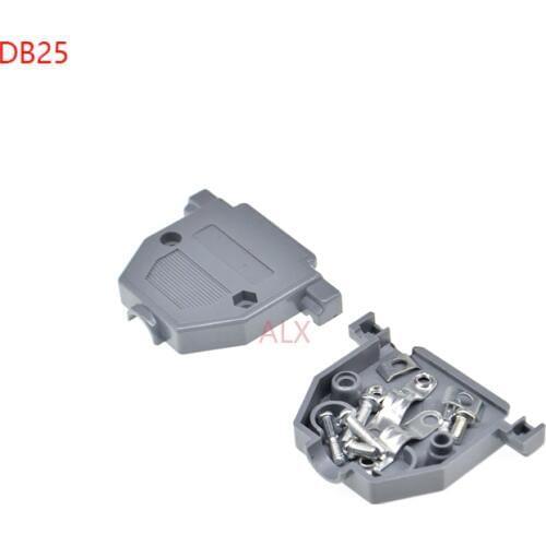 10Pcs Plastic Cover Housing Hood For D-SUB 25 Pin 2 Rows DB25 Pin Serial connector