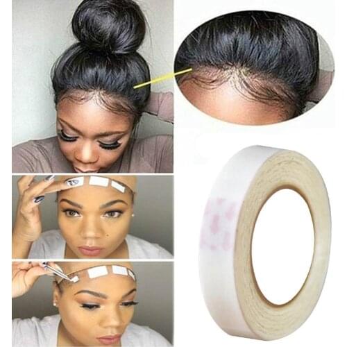 3m/Roll Lace Wig Glue Tape Long Lasting Waterproof Hair Extension Adhesive Double Sided Wig Tape Hair Extensions Tool