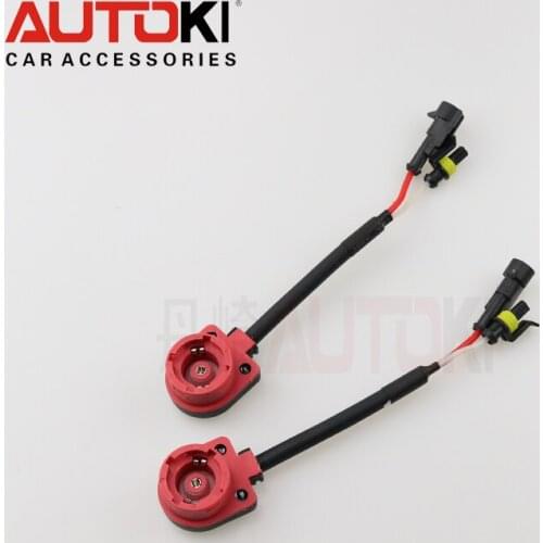 Free Shipping AMP to D2S Adapter Relay Harness HID Xenon Ballast Cables Wires Connector for Headlamp Light