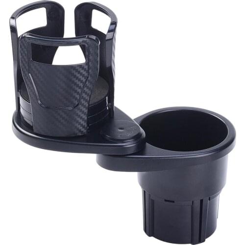 Car Cup Holders Dual Mount Extender with 360°Rotating Adjustable Base to Hold Most 17oz - 20 oz Coffee Drinks Bottles