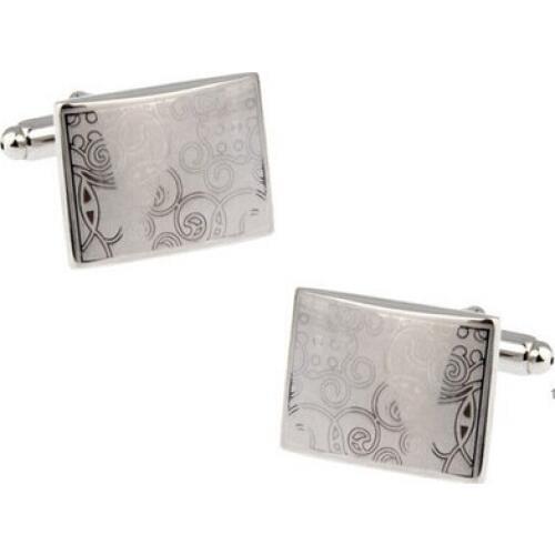 C-MAN Luxury shirt laser cufflink for mens Brand cuff buttons cuff links High Quality abotoaduras Jewelry