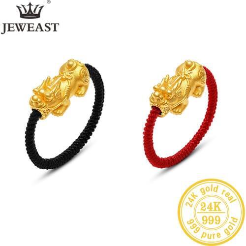 RCZB 24K Pure Gold Ring Real AU 999 Solid Gold Rings Elegant Shiny Beautiful Upscale Trendy Classic Jewelry Hot Sell New 2020