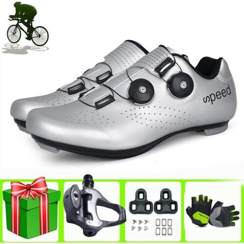 Men Women Professional Road Cycling Shoes Man Self-Locking Triathlon Cleat Cycling Sneakers Bicycle Spd-SL Bicicleta Carretera